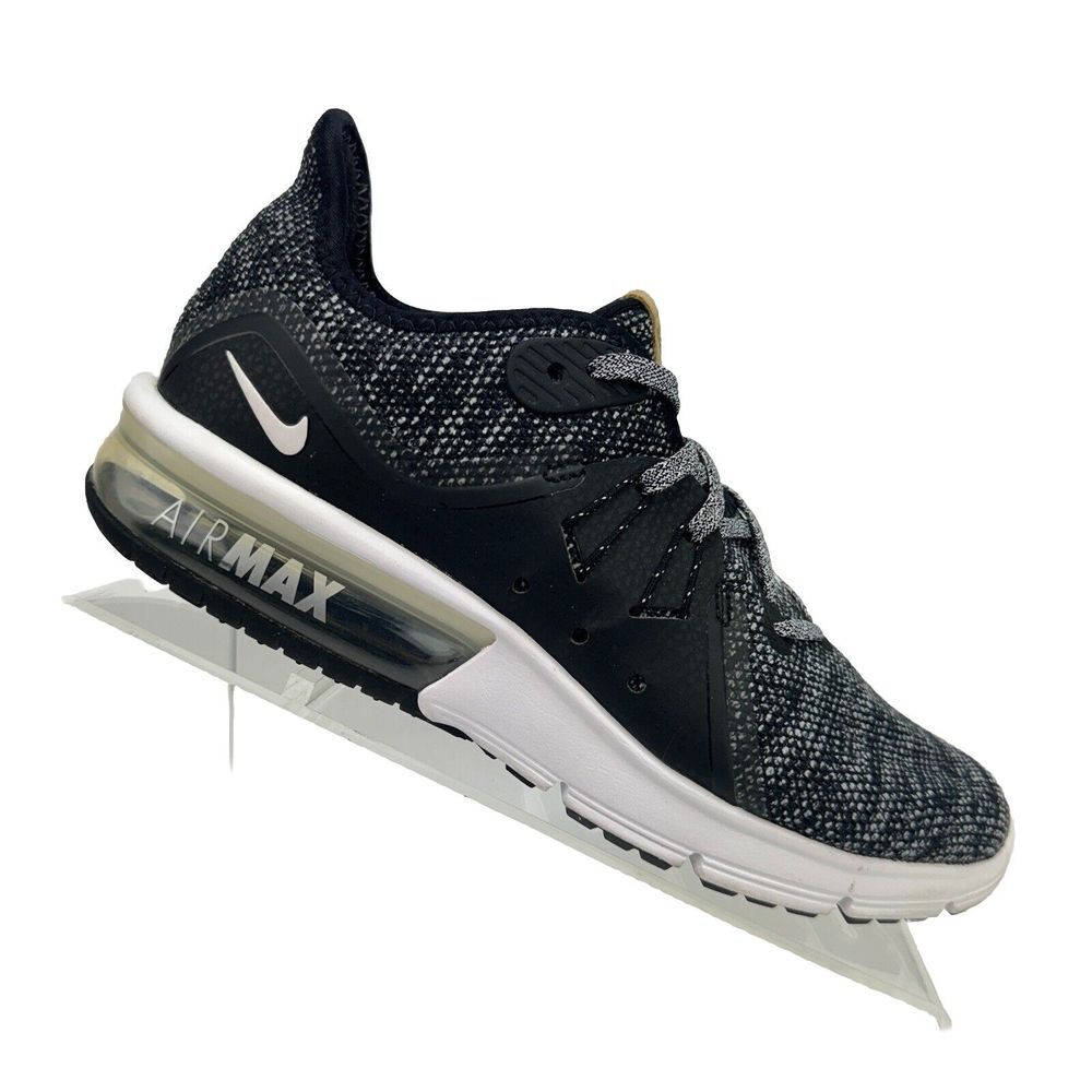 Nike Women's Air Max Sequent 3 908993-011 Black‎ Gray Athletic Shoes - Size 7.5